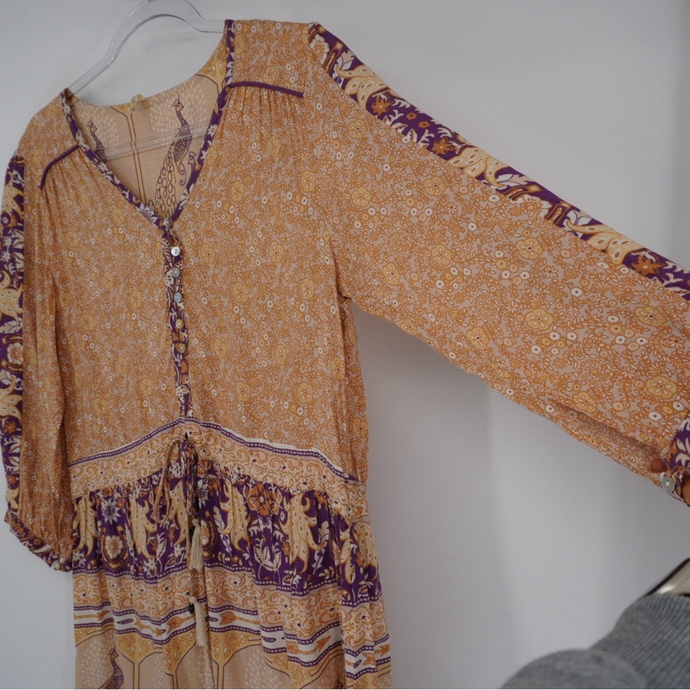 Spell Xanadu Playdress in gold dust Dress Small Bohemian boho - Picture 10 of 14
